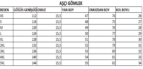 Aşçı Gömlek