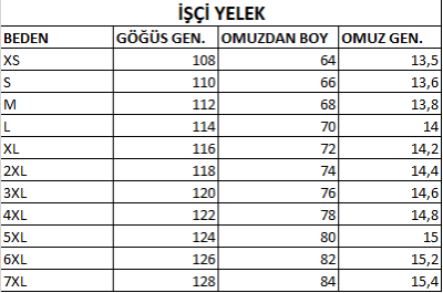 Gabardin Yelek